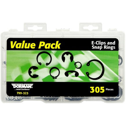 E-Clip and Snap Ring Assortment