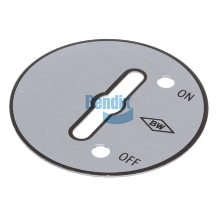 Air Brake Control Valves Identification Plate Dial