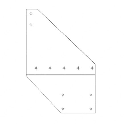 Freightliner Cascadia Roof Air Deflector Mounting Bracket