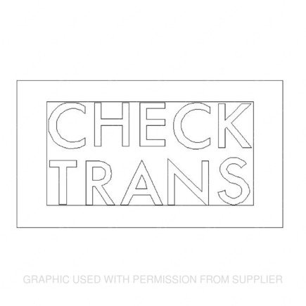 Check Transmission Indicator Lens