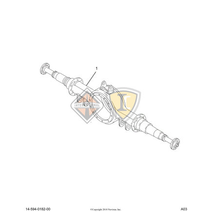 Driven Axle Complete Differential Carrier Assembly