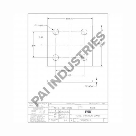 Trunnion Spacer