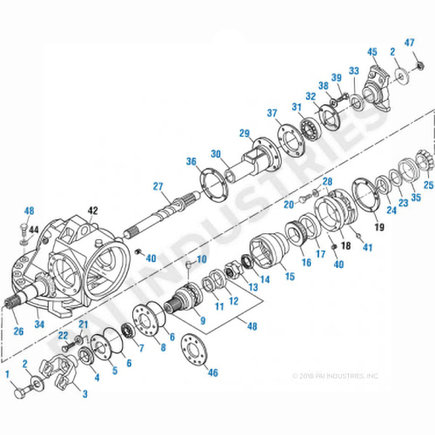 Inter-Axle Power Divider Input Shaft