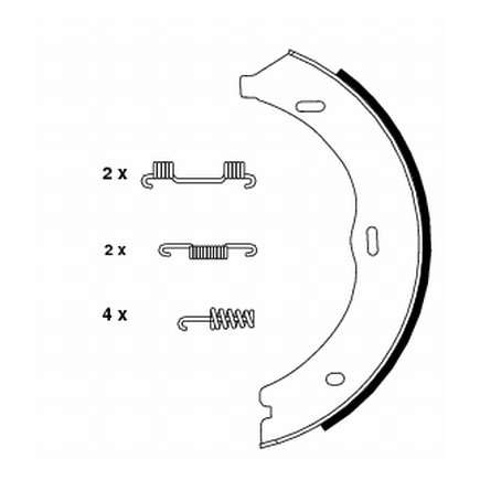 Parking Brake Shoe Set