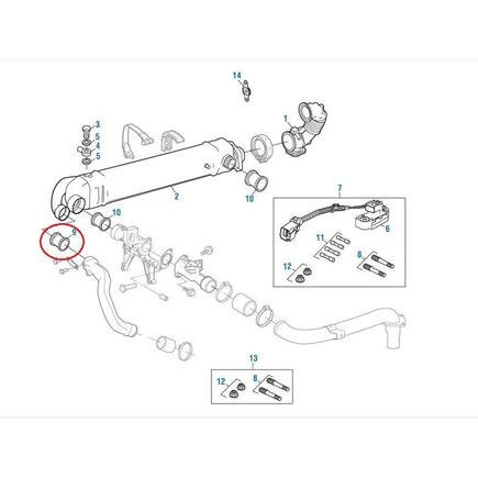 Exhaust Gas Recirculation (EGR) Cooler Coolant Pipe
