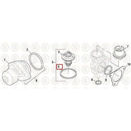 Ford Ranger Engine Coolant Thermostat Housing Seal