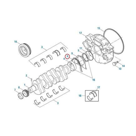 Engine Crankshaft Cover Gasket