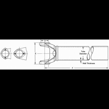 Drive Shaft Yoke and Tube