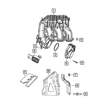 Engine Intake Manifold Cover Bracket
