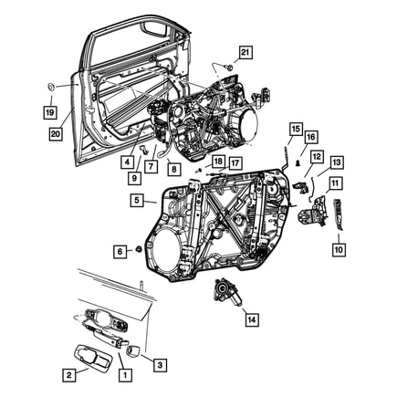 Door Actuator Motor Mounting Bracket