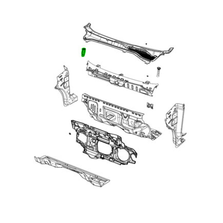 Cowl Grille Panel Insulator