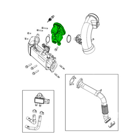 Exhaust Gas Recirculation (EGR) Vacuum Regulator Valve Solenoid Bracket