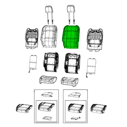 Seat Back Cushion Cover