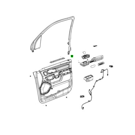 Door Lock Rod Grommet