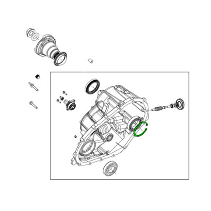 Transfer Case Bearing Retaining Ring