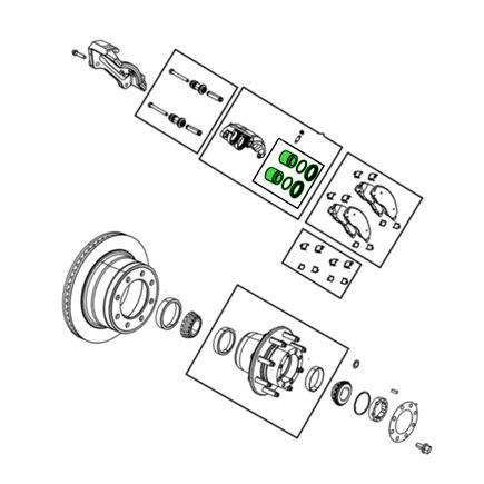 Disc Brake Caliper Piston Seal Kit