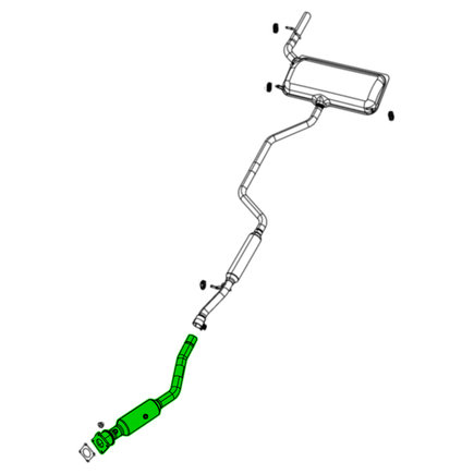 Catalytic Converter and Pipe Assembly