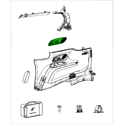 Freightliner Cascadia Interior Quarter Panel Trim Panel