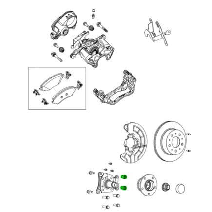 Ram Parking Brake Cable Retainer Bolt