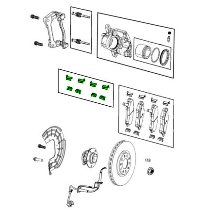 Disc Brake Pad Spring Kit