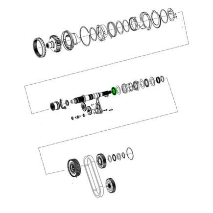 Transfer Case Output Shaft Thrust Bearing