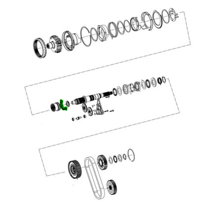 Transfer Case Output Shaft Bearing Retaining Ring