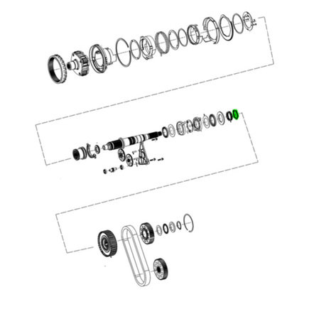 Transfer Case Output Shaft Snap Ring