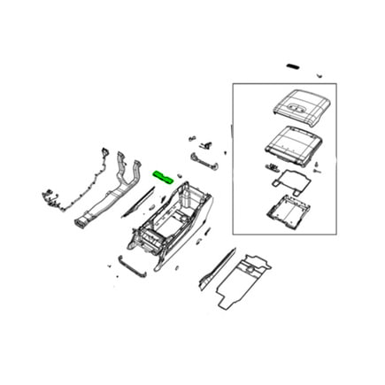 Floor Console Compartment Divider