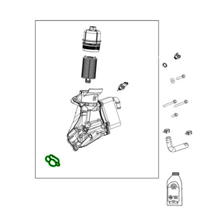 Engine Oil Filter Housing Cover Gasket