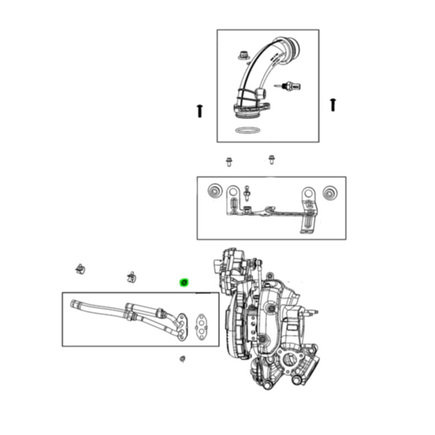 Turbocharger Coolant Line Bolt