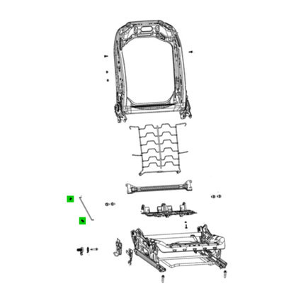 Seat Back Recliner Adjustment Handle Clip