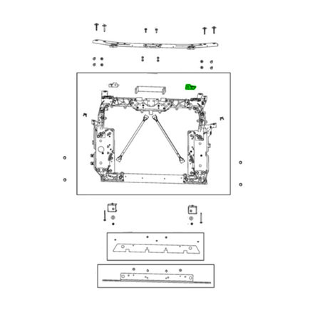 Engine Cooling Control Module Bracket