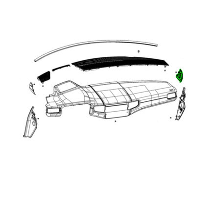 Instrument Panel Cover Cap
