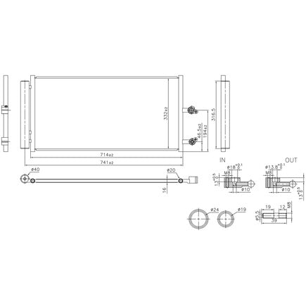 A/C Condenser and Receiver Drier Assembly