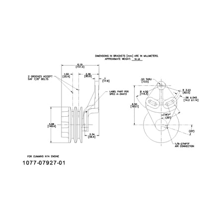 Engine Cooling Fan Clutch Pulley Bracket