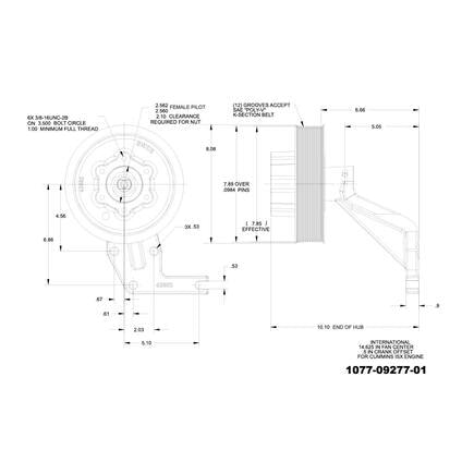 Engine Cooling Fan Clutch Pulley Bracket