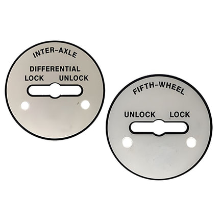 Air Brake Air Valve Nameplate