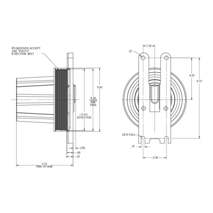 Engine Cooling Fan Clutch Pulley Bracket