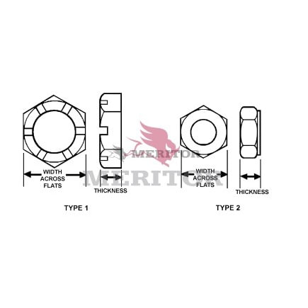 Driven Axle Drive Flange Lock Nut