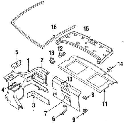 Interior Trim Panel Side Panel