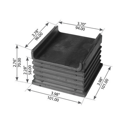 Leaf Helper Spring Insulator Pad