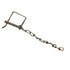3003316 by BUYERS PRODUCTS - Trailer Hitch Pin - 3/8 in. Safety Pin with 8 in. Chain