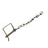 3003316 by BUYERS PRODUCTS - Trailer Hitch Pin - 3/8 in. Safety Pin with 8 in. Chain