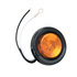 5622201 by BUYERS PRODUCTS - 2 Inch Amber Round Marker/Clearance Light Kit With 1 LED (PL-10 Connection, Includes Grommet and Plug)