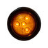 5622202 by BUYERS PRODUCTS - 2in. Amber Round Marker/Clearance Light with 4 LEDs Kit (Includes Grommet)