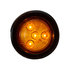 5622202 by BUYERS PRODUCTS - 2in. Amber Round Marker/Clearance Light with 4 LEDs Kit (Includes Grommet)