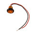 5623424 by BUYERS PRODUCTS - .75in. Round Marker Clearance Lights - 1 Amber LED with Stripped Leads