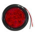 5624110 by BUYERS PRODUCTS - 4 Inch Red Round Stop/Turn/Tail Light With 10 LEDs Kit (PL-3 Connection, Includes Grommet and Plug)