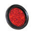 5624110 by BUYERS PRODUCTS - 4 Inch Red Round Stop/Turn/Tail Light With 10 LEDs Kit (PL-3 Connection, Includes Grommet and Plug)