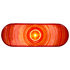 5626101 by BUYERS PRODUCTS - Brake / Tail / Turn Signal Light - 6 in., Red Lens, Oval, with 1 LED